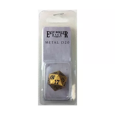 Easy Roller Metal D20 - Legendary Gold New • $7.95