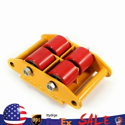 6T 360° Machinery Roller Mover Heavy Duty Machine Dolly Skate Cargo Trolley USA • $32.01