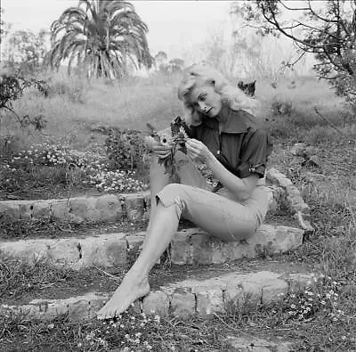 $9 • Buy Actress Irish Mccalla Poses At Home In LA 1956 OLD PHOTO 22