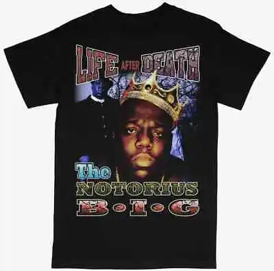 $33.25 • Buy The Notorious BIG East Coast Hip Hop Rap Style Black Crew T-Shirt S-5XL