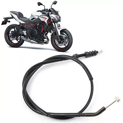 Motorcyc Brake Clutch Cable Wire Replacement Fit Kawasaki Z650 2017-2021 Black • £17.81