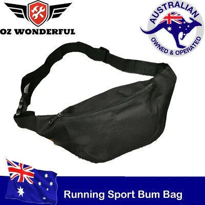 $7.99 • Buy Running Sport Bum Bag Fanny Pack Travel Waist Money Belt Zip Hiking Pouch Wallet