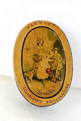 Vintage Yardley Lavender Solidified Brilliantine Advertising Tin Box London Old • £58.80