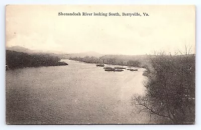 Postcard Shenandoah River Looking South Berryville Virginia VA • $16.75