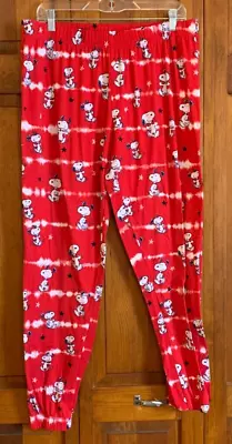 Women's Munki Munki PEANUTS - Snoopy Pajama/Lounge Pants Tag Size XL • $5.99