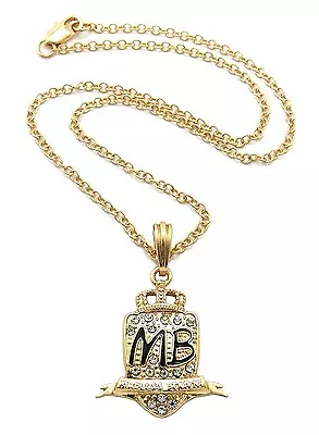 New Mindless Behavior MB Pendant W/3mm18  Link Chain Fashion Necklace FXC431 • $11.49