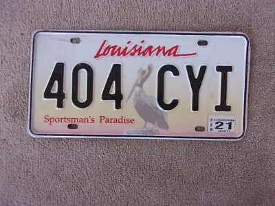 2021 Louisiana Pelican License Plate 404 CYI • $9