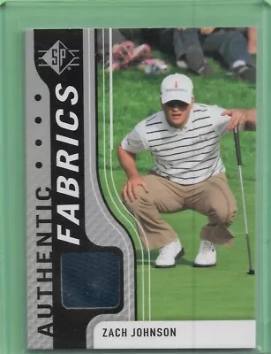 $2.99 • Buy 2012 SP Authentic Fabrics Golf Shirt Zach Johnson #AF-ZJ (2A)