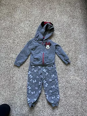 Minnie Mouse Outfit Size 3t Sweats And Zip Up Jacket • $7