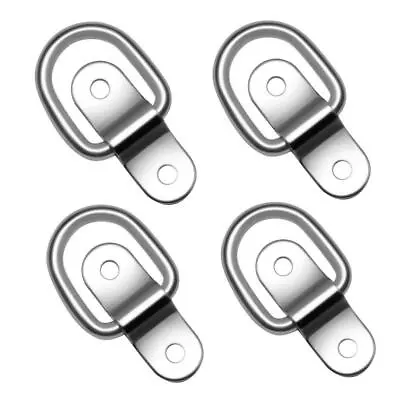 Hysagtek 4X Stainless D Ring Tie Downs Trailer Anchors Points With Mounting • $14.09