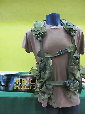 US Military Load Bearing Vest Enhanced Woodland BDU Camo Tactical Vest LBV MINT • $33.85
