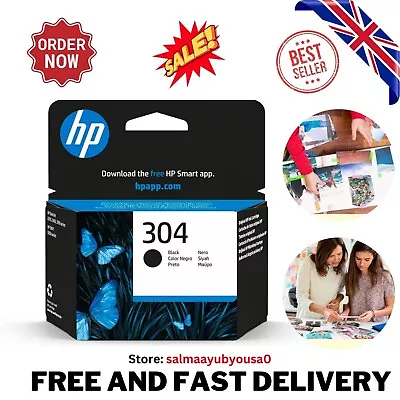 HP N9K06AE 304 Original Ink Cartridge Black (Pack Of 1) HP DeskJet • £12.97