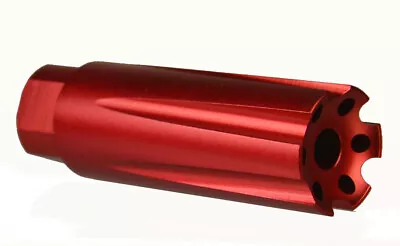 1/2-28 5.56 .223 Light Weight Linear Comp Muzzle Brake Red 7075 For Bolt Action • $20.88