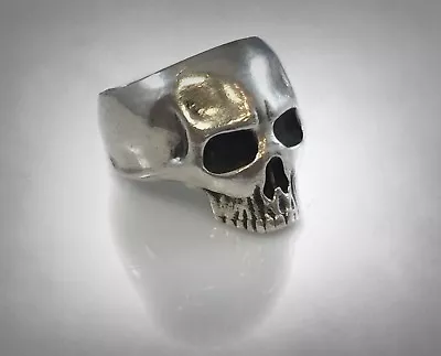 Vintage Skull Solid Sterling Silver 925 Ring By Ezi Zino • $350