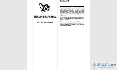 JCB 1T-1 High Tip Dumper Workshop Manual • £29.99