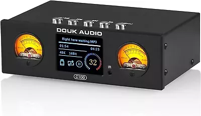 Douk Audio C100 Mini HiFi Preamp Digital Audio USB Player Hi-res Music Streamer • £150