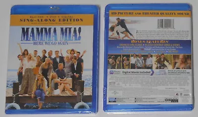 Mamma Mia! Here We Go Again Movie - Sealed U.S. Blu Ray & Dvd • $6.62