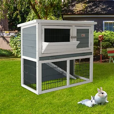 Bunny Business Rabbit Hutches Hutch Run Runs Deluxe Guinea Pig Hutch Rh4 R • £59