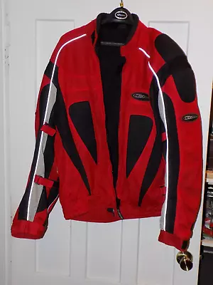 Vintage Nitro Racing Motorcycle Red Mesh Jacket • $75