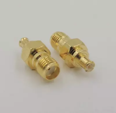 1 X MCX Male To SMA Female Straight Adapter RF Coaxial Connector Antenna • £3.60