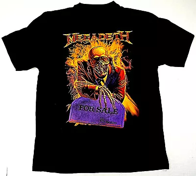 MEGADETH T-Shirt Peace Sells Heavy Metal Tee Adult Short Sleeve Black Shirt • $13.99