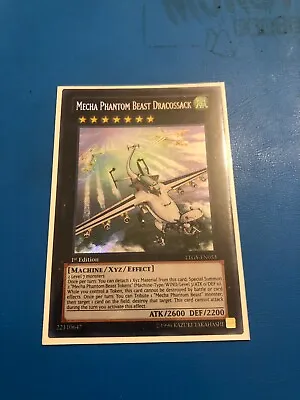 YUGIOH Secret Rare Mecha Phantom Beast Dracossack LTGY-EN053 1st Edition • $19.77