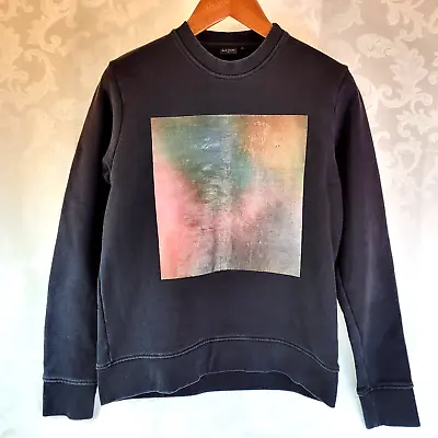 Paul Smith PS Crewneck 100% Cotton Graphic Sweatshirt Pullover Black Mens Medium • $135
