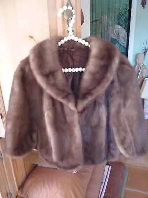 Vtg Mid Century Real Mink Stole/capelet Handmade 1960s Cool! Well Made • $85
