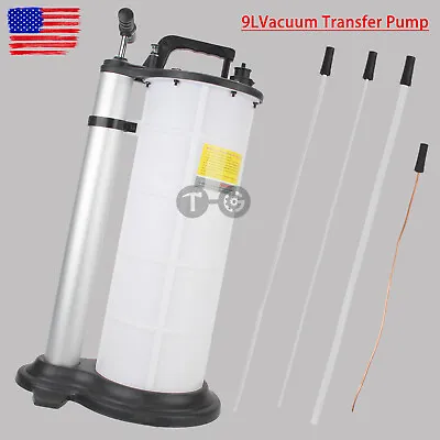 9 Liter Oil Changer Fluid Extractor Manual Hand Operated Vacuum Transfer Pump • $51.93