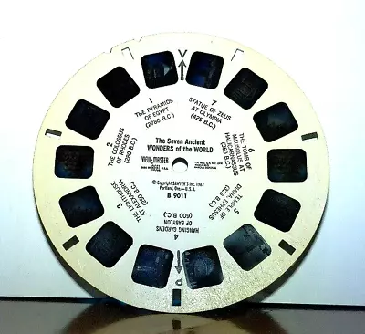 Sawyer's Vintage View-master Reel - Seven Ancient Wonders Of The World   B 9011 • $3.99