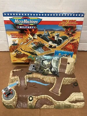 Micro Machines Military Wolf Ridge Battleground Play Set Base Galoob Toys 1991 • $45