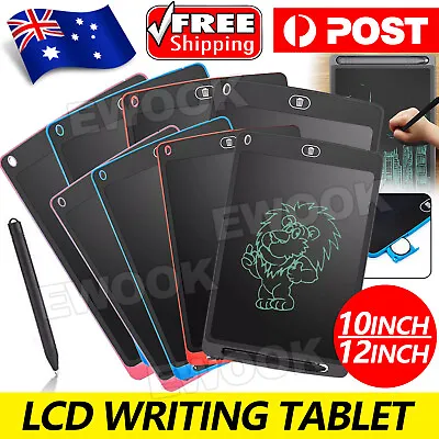 $6.85 • Buy 8.5/10/12 LCD Writing Tablet Drawing Board Handwriting Pad AU