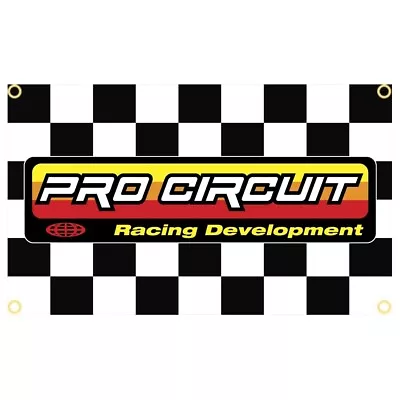 Pro Circuit Racing Exhaust Dirtbike Flag Banner 3ft X 5ft Man Cave Garage • $14.89