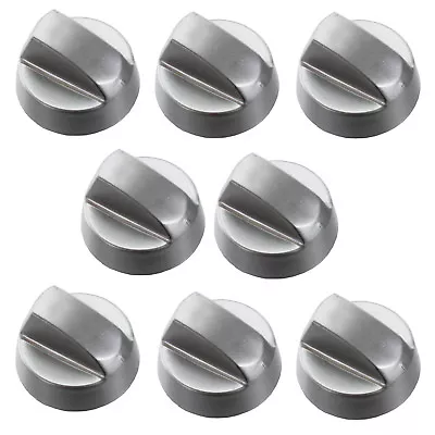 8 X Silver Oven Knobs For Hotpoint Creda Candy Indesit Hob Cooker Switch Knob • £15.49