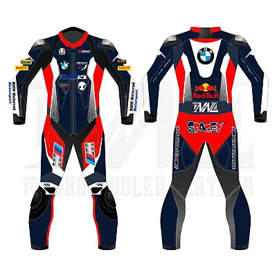 $299 • Buy BMW Motorcycle Racing Custom Leather Suit 1pc CE Approved