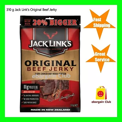 Jack Link's Original Beef Jerky 310g - Made In New Zealand Resealable Pack • $31.99