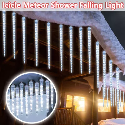 LED Icicle Meteor Shower Lights Outdoor Christmas Lights LED Ice Falling Lights • $122.94