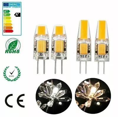 10pcs G4 Bi-Pin 1505 COB LED Light Bulb RV Boat Crystal Lamp 12-24V Warm White • $13