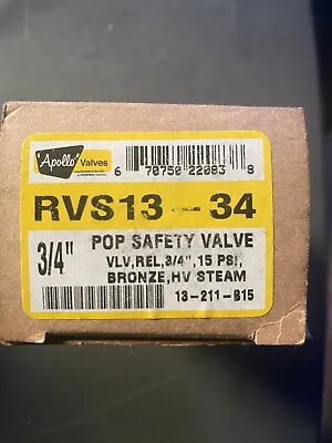 Conbraco Industries 13-211-B15 - 3/4  15 PSI  STEAM RELIEF Valve • $45