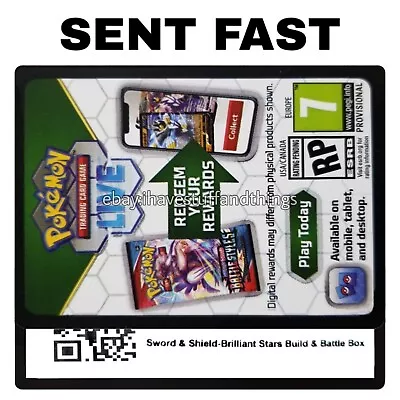 Brilliant Stars Build & And Battle Box Code Pokemon Online Code Live Ptcgl • $0.99