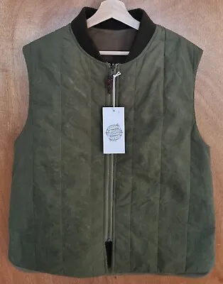 Yarmouth Oilskins Wool Cotton Vest Gilet Reversible M. NEW Made In Britain  • £95