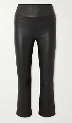 SPRWMN Black High-Rise Slim-Leg Cropped Trousers. XS • £370