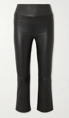 SPRWMN Black High-Rise Slim-Leg Cropped Trousers. XS • £370