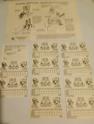  1960s Mark Rock-em Sock-em Robots Instructions & Score Cards  Free Shipping • $9