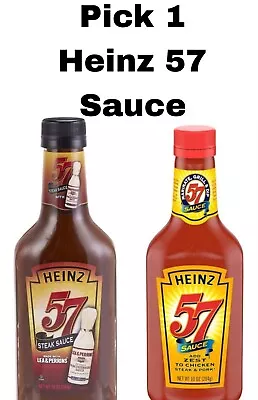 Pick 1 Heinz 57 Sauce 10 Oz Bottle: Original Or Steak Sauce Lea & Perrins • $8