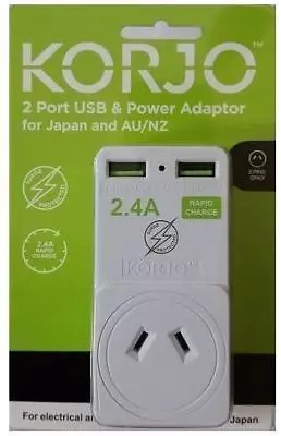 $43.70 • Buy Travel Adapter Power Socket 2USB Australia AU To JP USA Canada Mexico Japan Plug