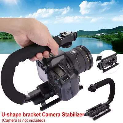 C Shape Bracket Handheld Video Stabilizer Steadycam For DV DSLR Camera Camcorder • $16.99