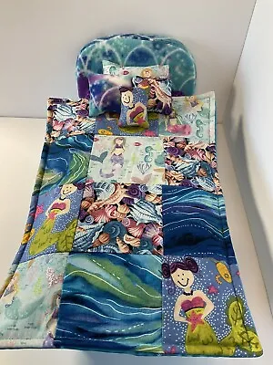 BED WITH SEALIFE QUILT  For Barbie Monster High Or Bratz Dolls • $18.99