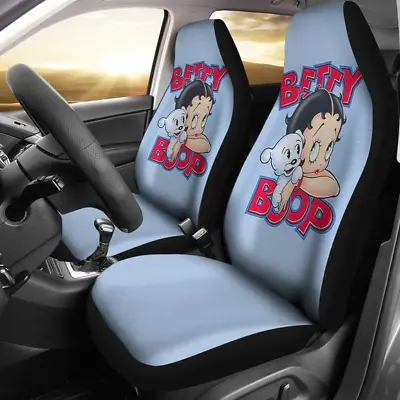 $54.99 • Buy Betty Boop And Dog Cute Art Car Seat Covers (set Of 2)