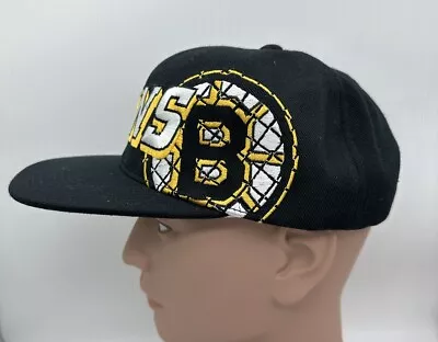 Boston Bruins NHL Vintage Hat Cap Snapback 90’s Sports Specialties Center Ice • $89.99